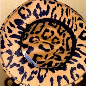 Beautiful animal print woman’s fedora